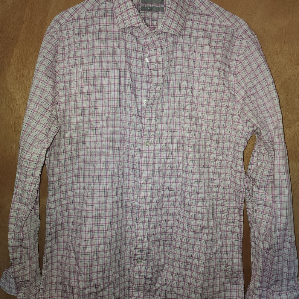 Mens Michael Kors Pink buttonw down size large 16 32/33